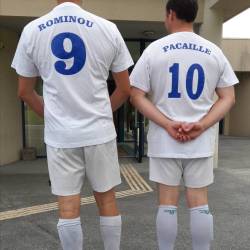 foot tshirt personnalis� EVG copains