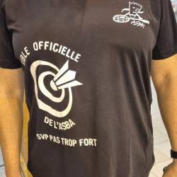 t-shirt personnalis�sport ASBA club de sport association cible badminton