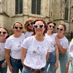EVJF mariage future mari�e copines tshirt personnalis� fille team bride